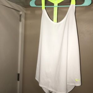 White NIKE tank top